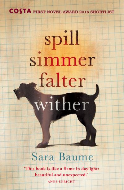 Spill simmer falter wither