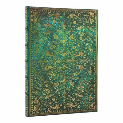 Emerald Flower (Nature's Grace) Grande Lined Hardcover Journal (Elastic Band Clo