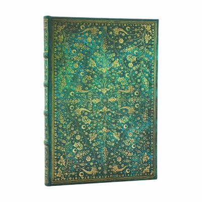 Emerald Flower (Nature's Grace) Midi Lined Hardcover Journal (Elastic Band Closu
