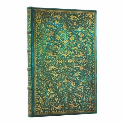 Emerald Flower (Nature's Grace) Mini Lined Hardcover Journal (Elastic Band Closu