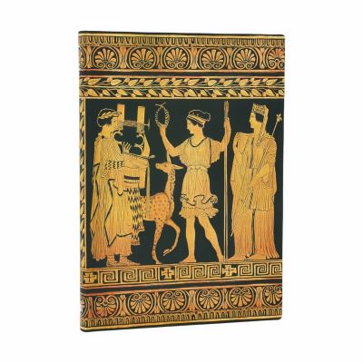 Gathering of Deities (Ancient Greek Pottery) Midi Lined Softcover Flexi Journal