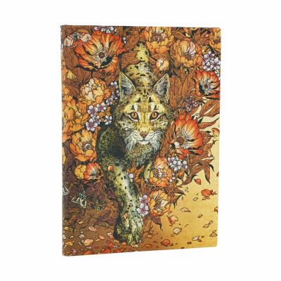 Lynx Rising (Erica Williams Art) Midi Lined Softcover Flexi Journal (Elastic Ban