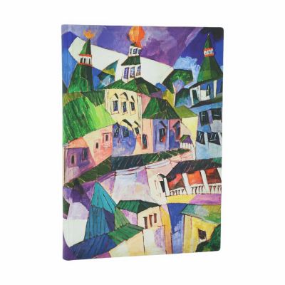 St. Petersburg (Lentulov's Cityscapes) Midi Lined Softcover Flexi Journal (Elast