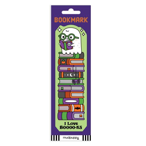 I Love BOOOO-KS Ghost Bookmark