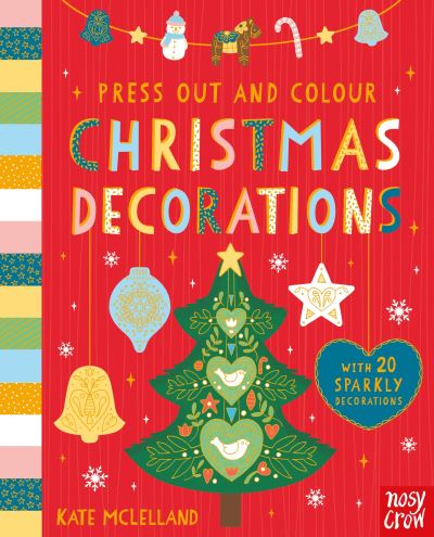 Press Out & Colour Christmas Decorations