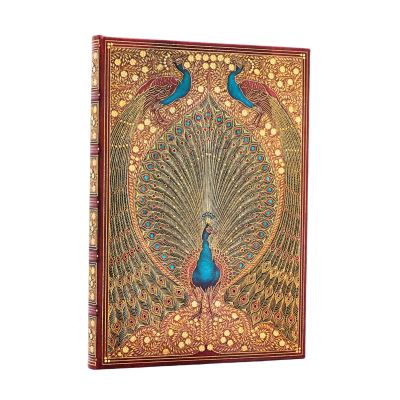 Hafiz's Peacocks (Sangorski & Sutcliffe) Midi Lined Hardcover Journal (Elast
