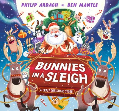 Bunnies in a sleigh