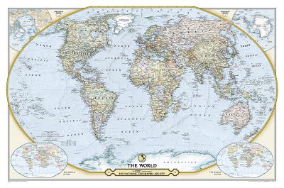 National Geographic Society 125th Anniversary World Map Tube: Wall Maps Countrie