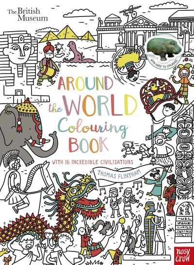 Around the world colouring book